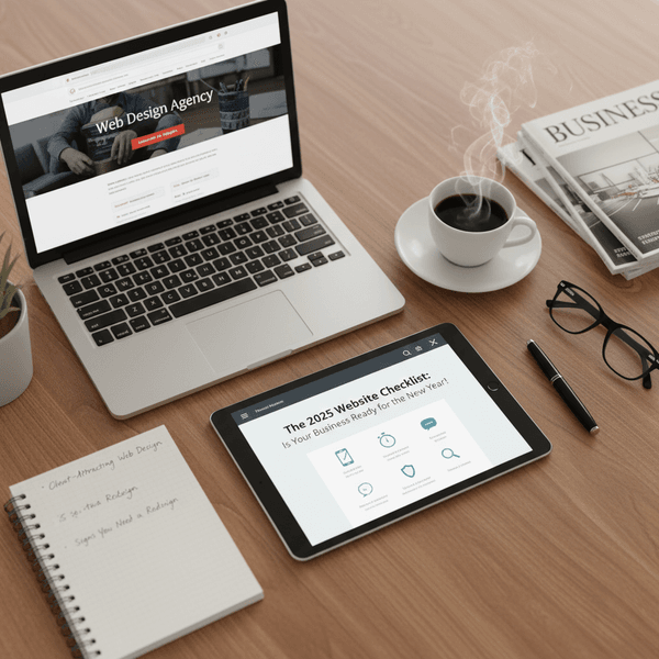 cover for this blog post: The 2025 Website Checklist
