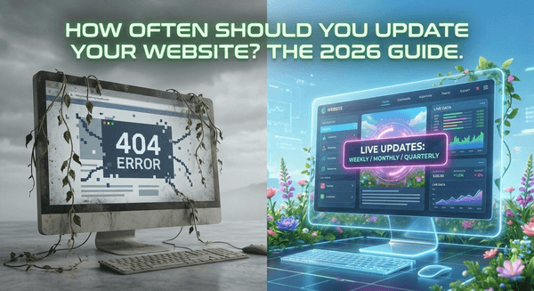 cover for this blog post: How Often Should You Really Update Your Website