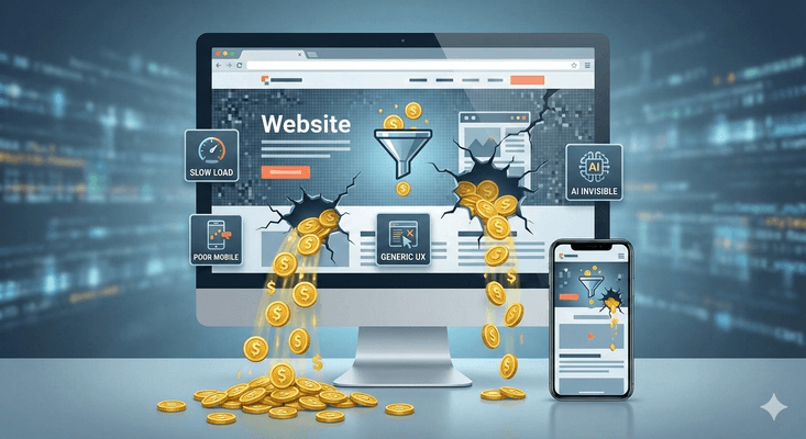 Your Website is Leaking Revenue: 5 Signs It’s Time for a Redesign cover